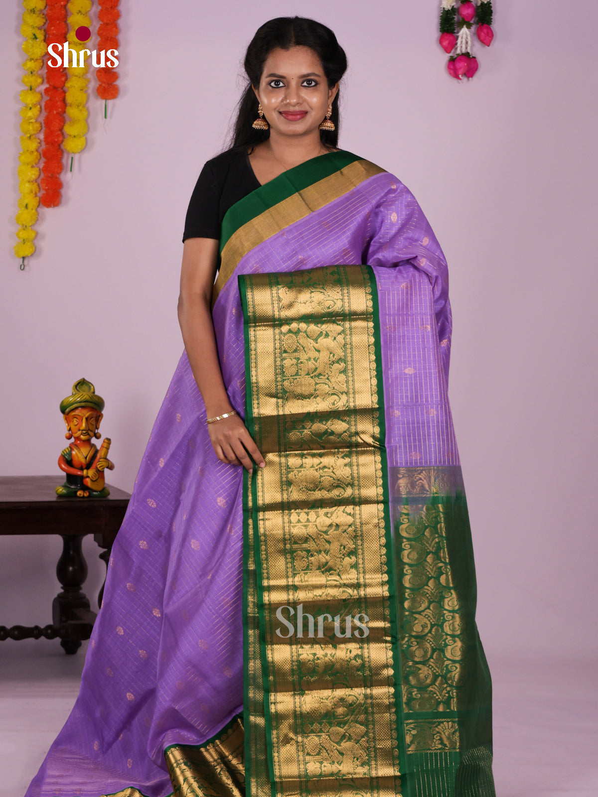 DLS15062 - Korvai-Big border Saree