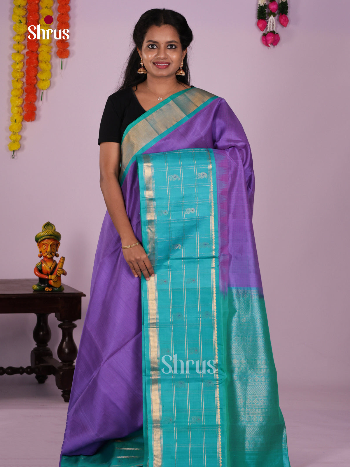 DLS15076 - Korvai-Big border Saree
