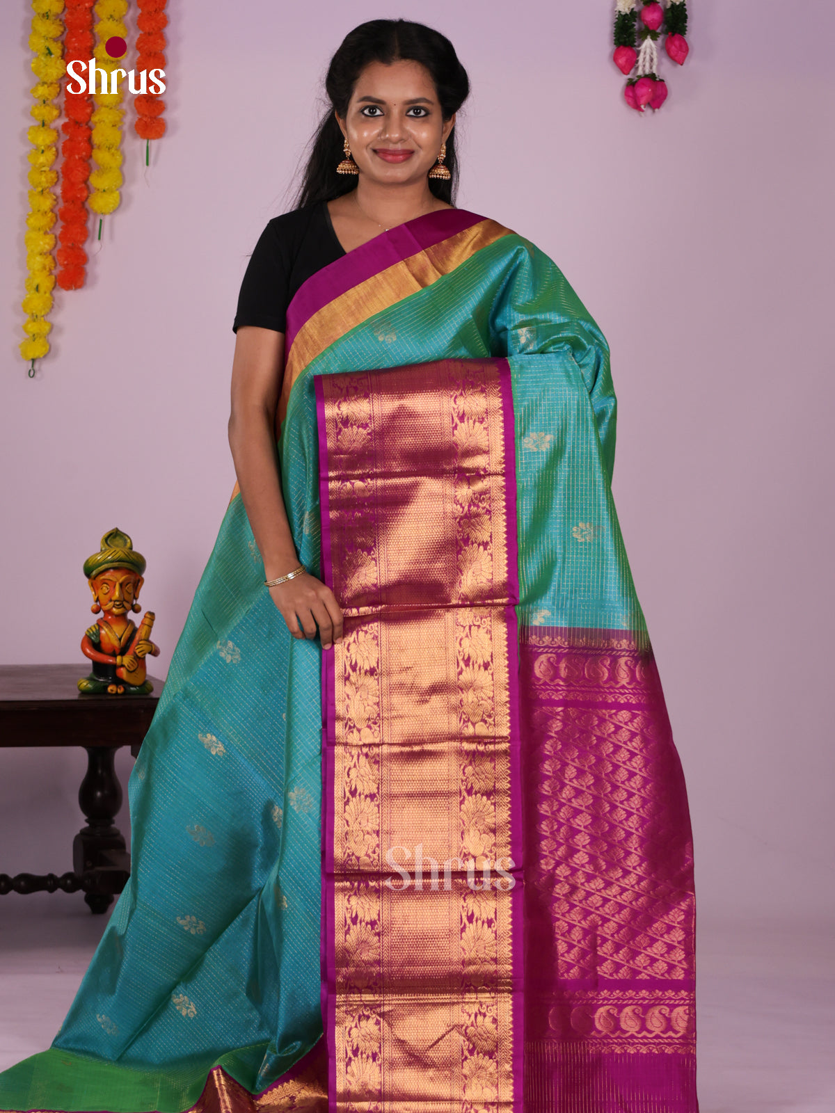 DLS15077 - Korvai-Big border Saree