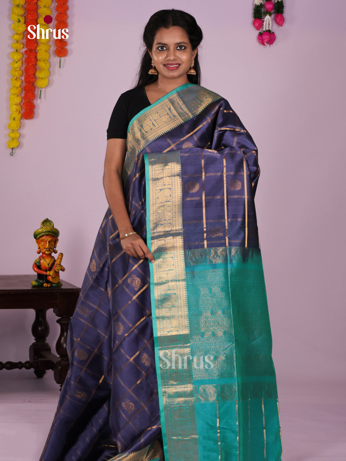 DLS15080 - NON KORVAI SMALL BORDER Saree