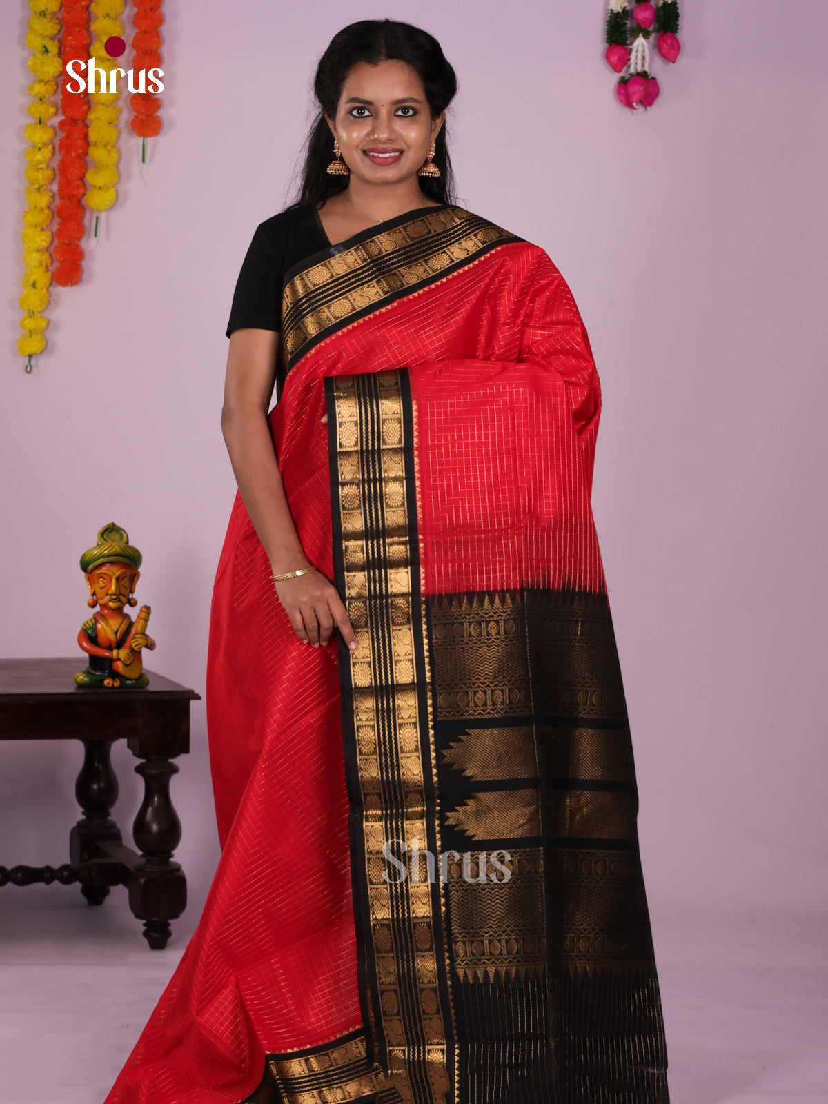 DLS15082 - Korvai-Small border Saree