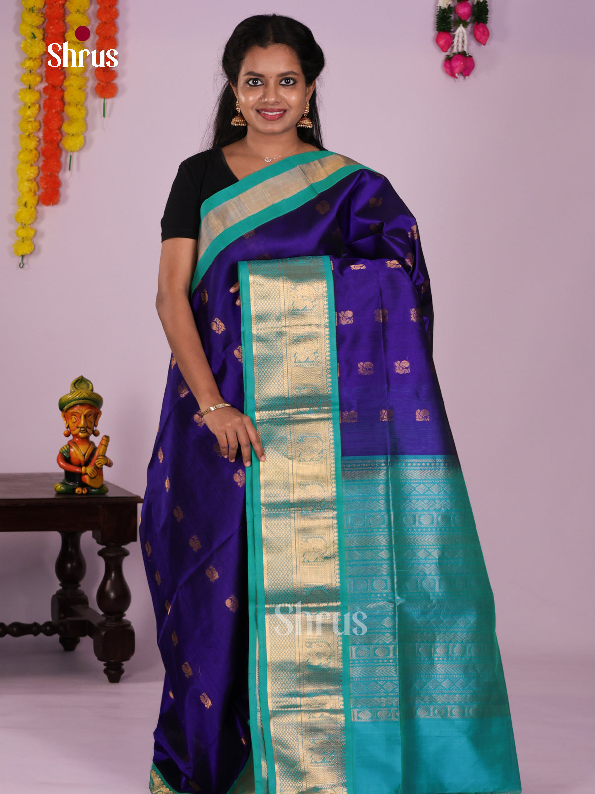 DLS15087 - Korvai-Medium border Saree