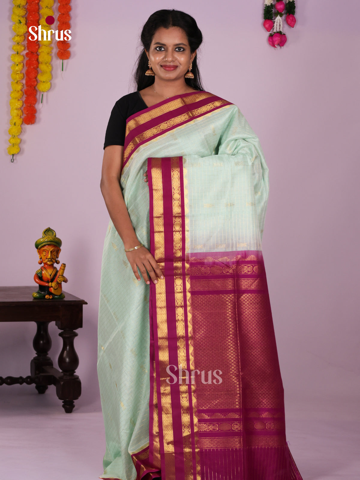 DLS15097 - Korvai-Small border Saree