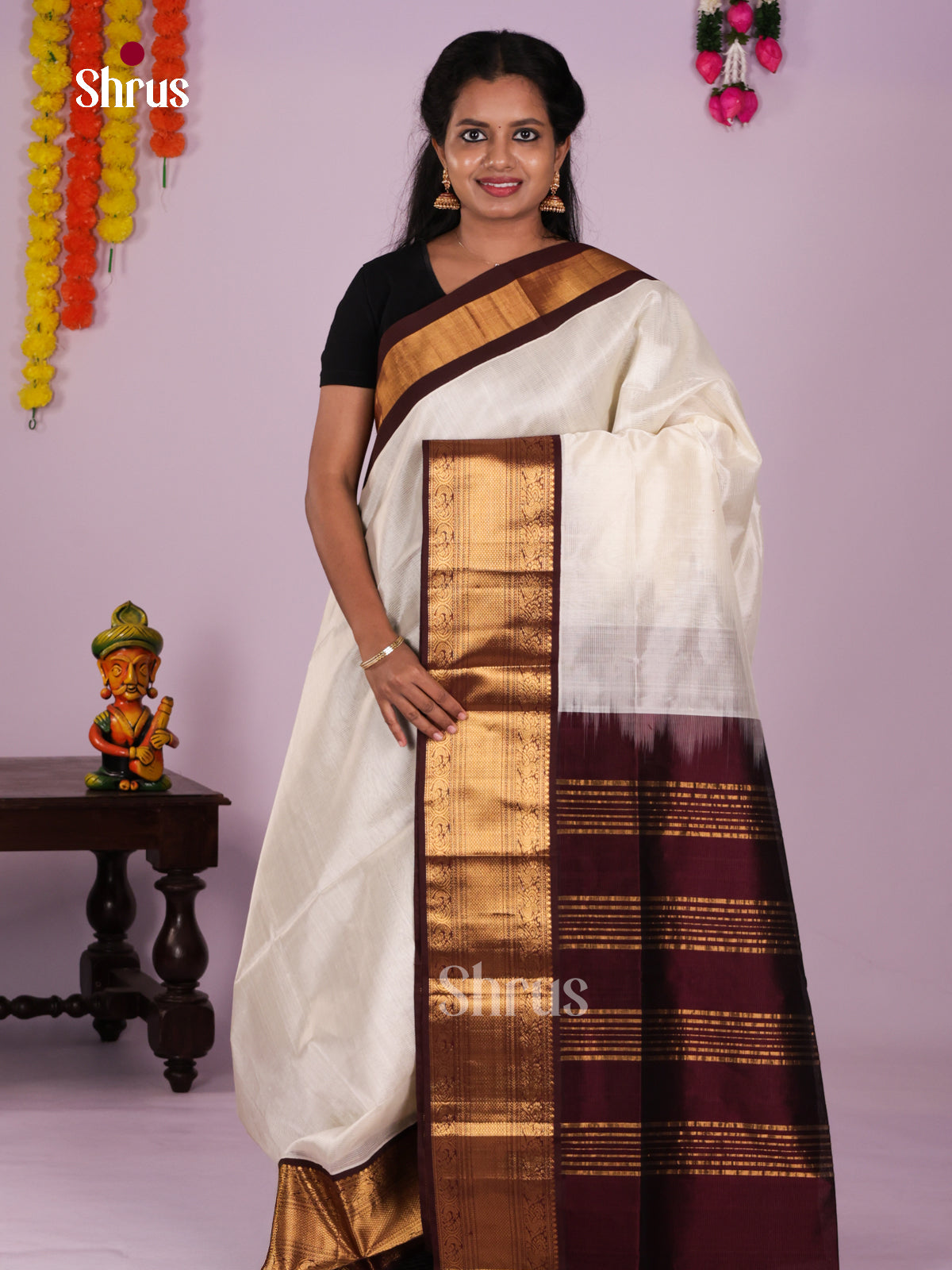 DLS15105 - Korvai-Medium border Saree