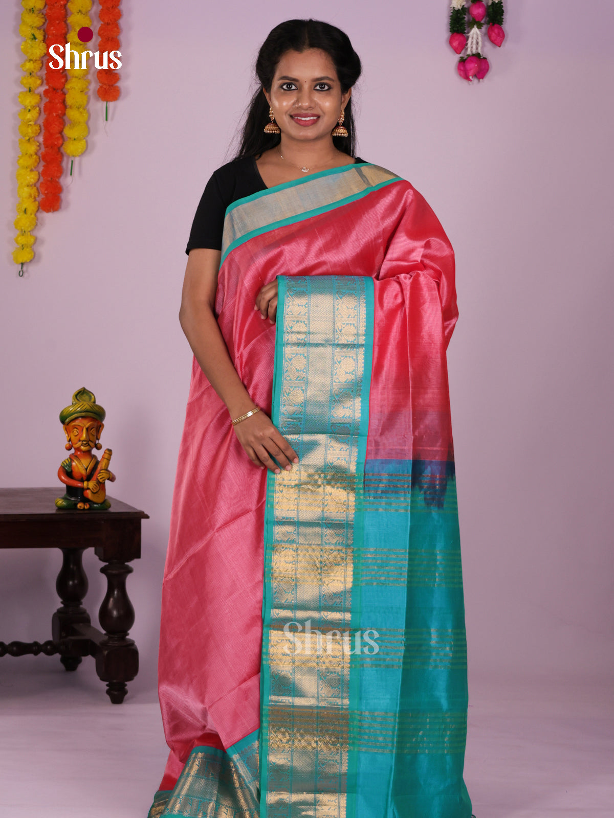 DLS15107 - Korvai-Medium border Saree