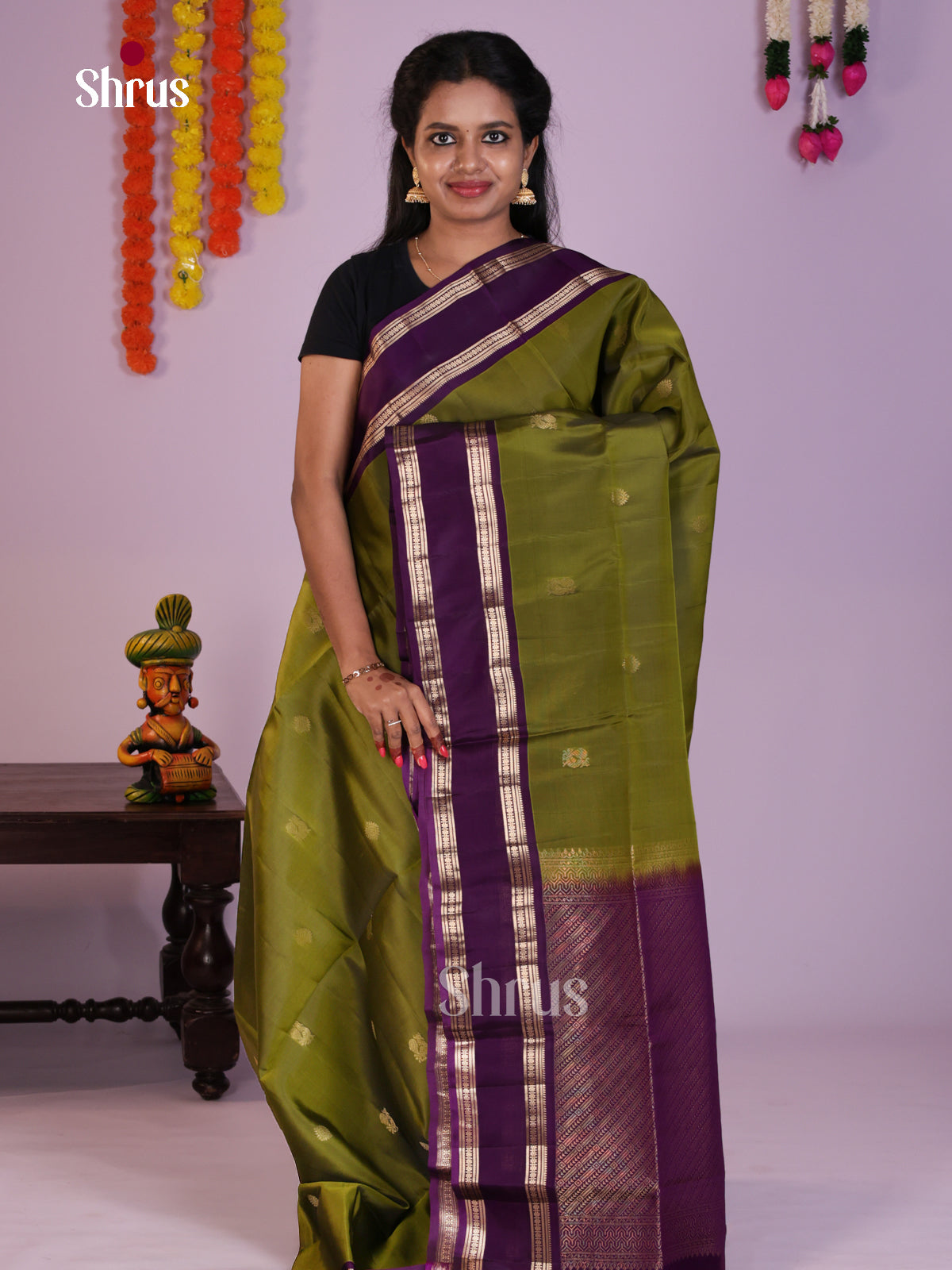 DLS15111 - Soft Silk (LR) Saree - Shop on Shrus.com