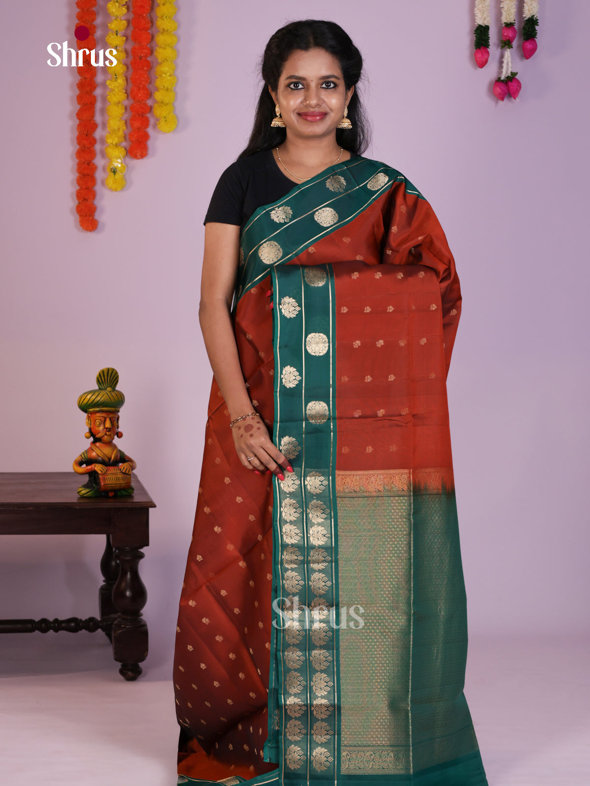 DLS15117 - Soft Silk (LR) Saree - Shop on Shrus.com