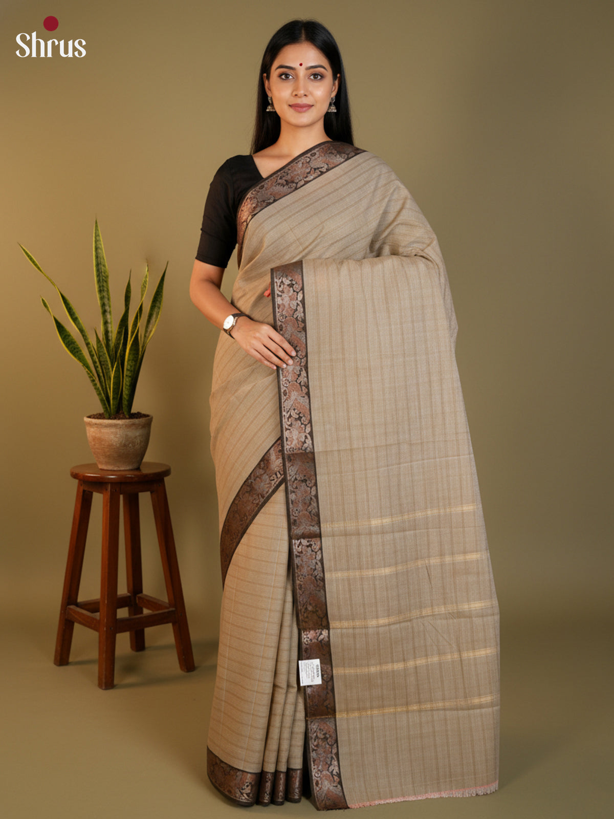 DLS15133 - South Cotton Saree - Shop on Shrus.com