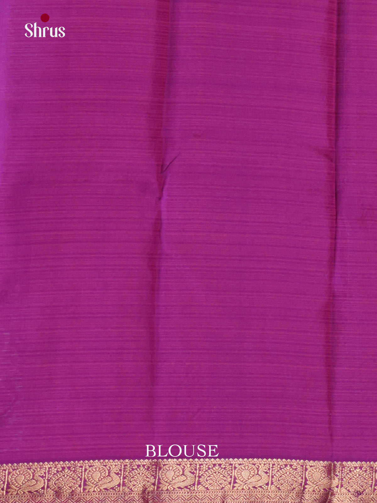 Graceful Fuchsia Pink Bridal Saree With Floral Buttas & Purple Kaddi Zari Border