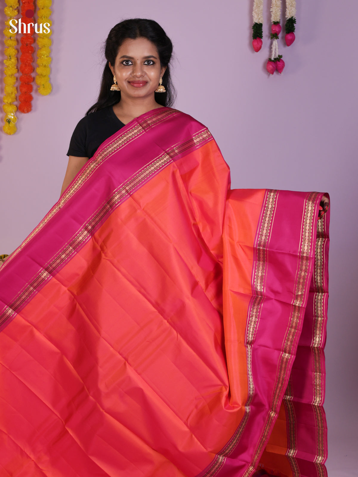 DLS16122 - Kanchipuram Rettapet Saree - Shop on Shrus.com