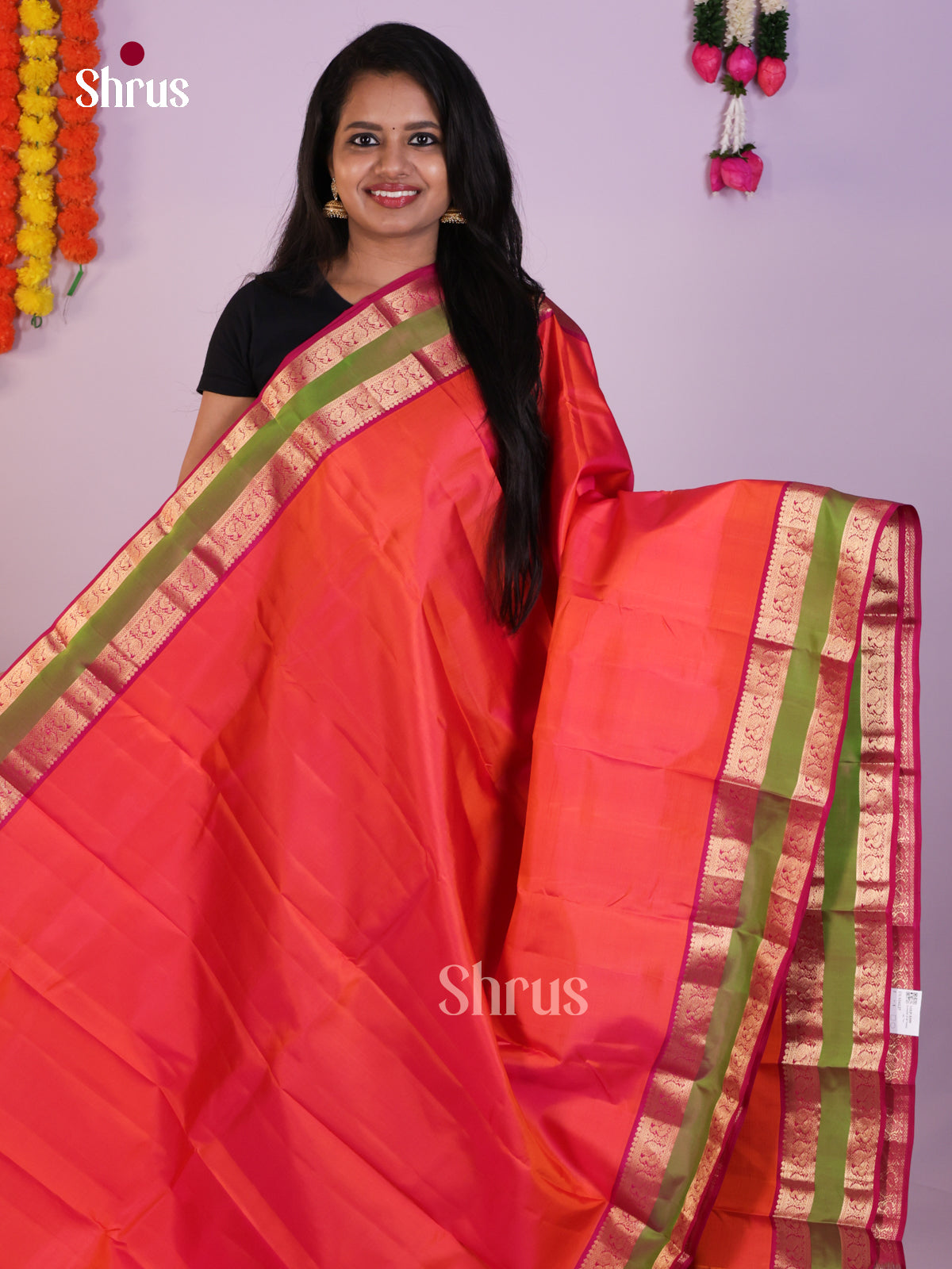 DLS16127 - Kanchipuram Rettapet Saree - Shop on Shrus.com