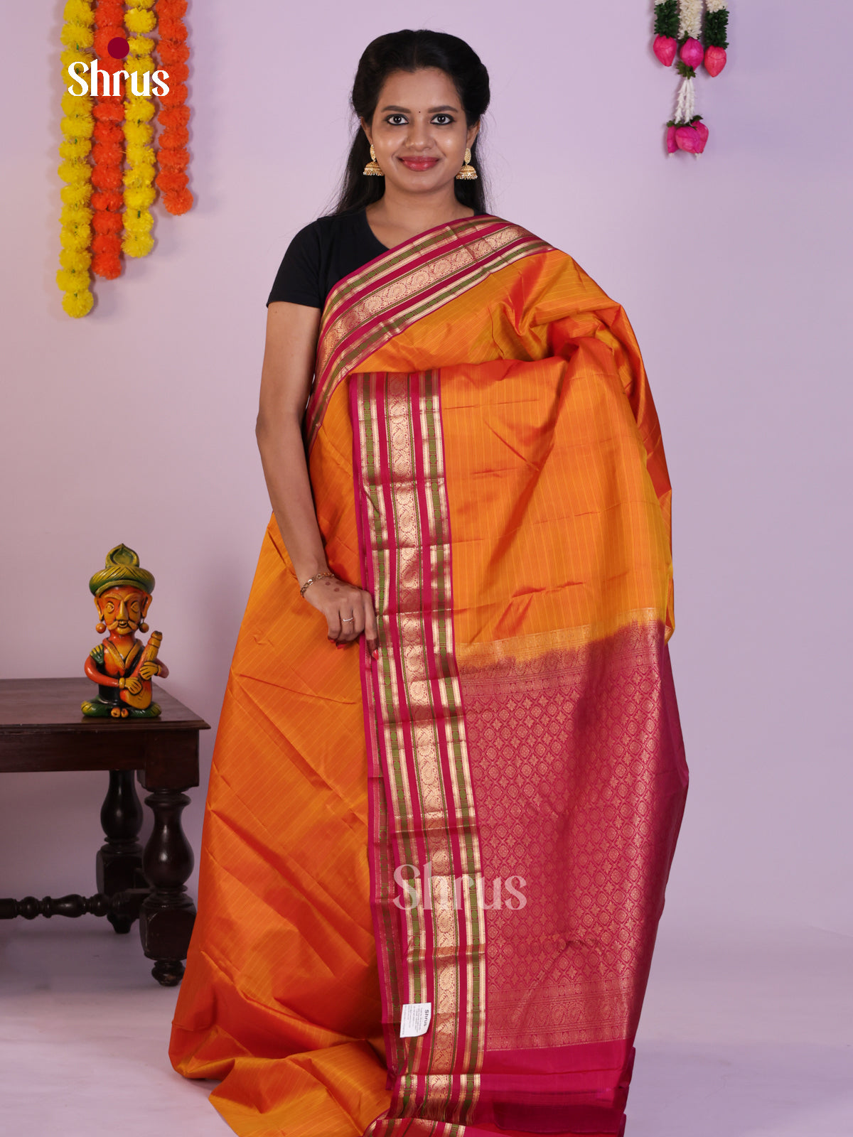 DLS16143 - Kanchipuram silk (HR) Saree - Shop on Shrus.com