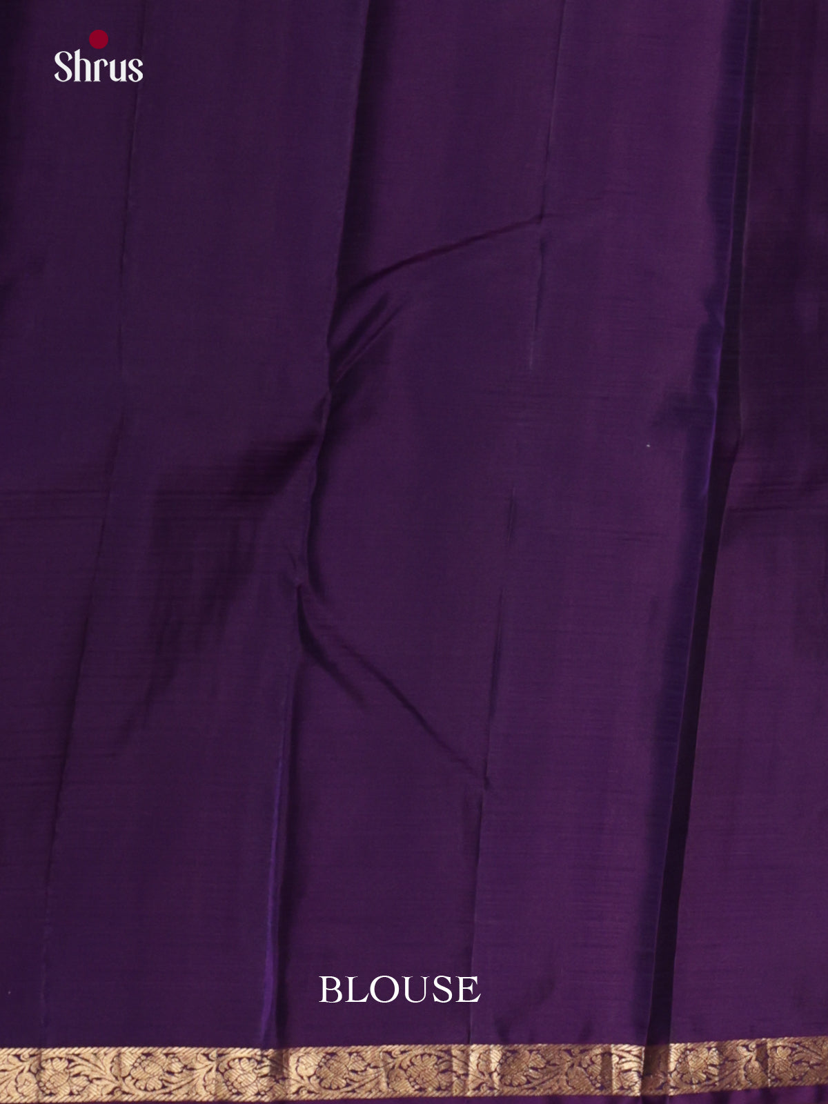 Graceful Peach Bridal Saree With Zari Buttas & Purple Pallu