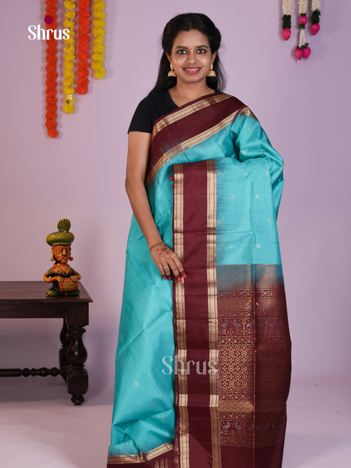 DLS16175 - Soft Silk (HR) Saree - Shop on Shrus.com