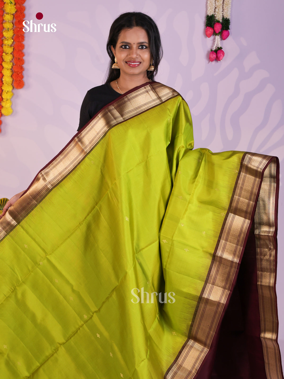 DLS16186 - Soft Silk (HR) Saree - Shop on Shrus.com
