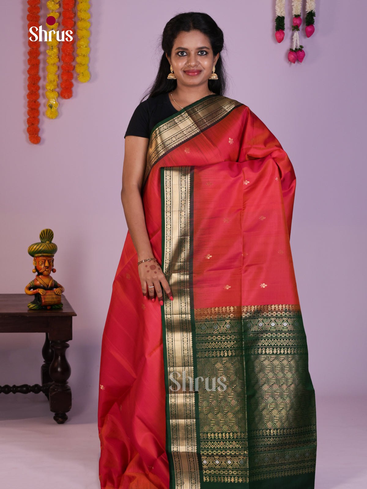 DLS16188 - Soft Silk (HR) Saree - Shop on Shrus.com