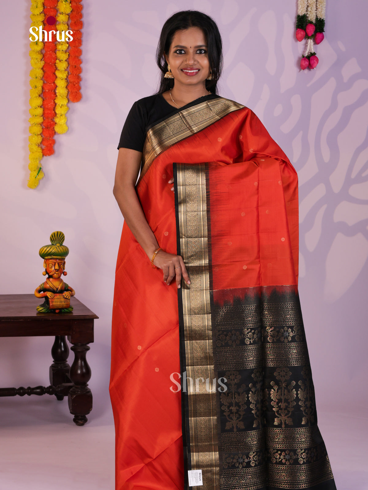 DLS16191 - Soft Silk (HR) Saree - Shop on Shrus.com