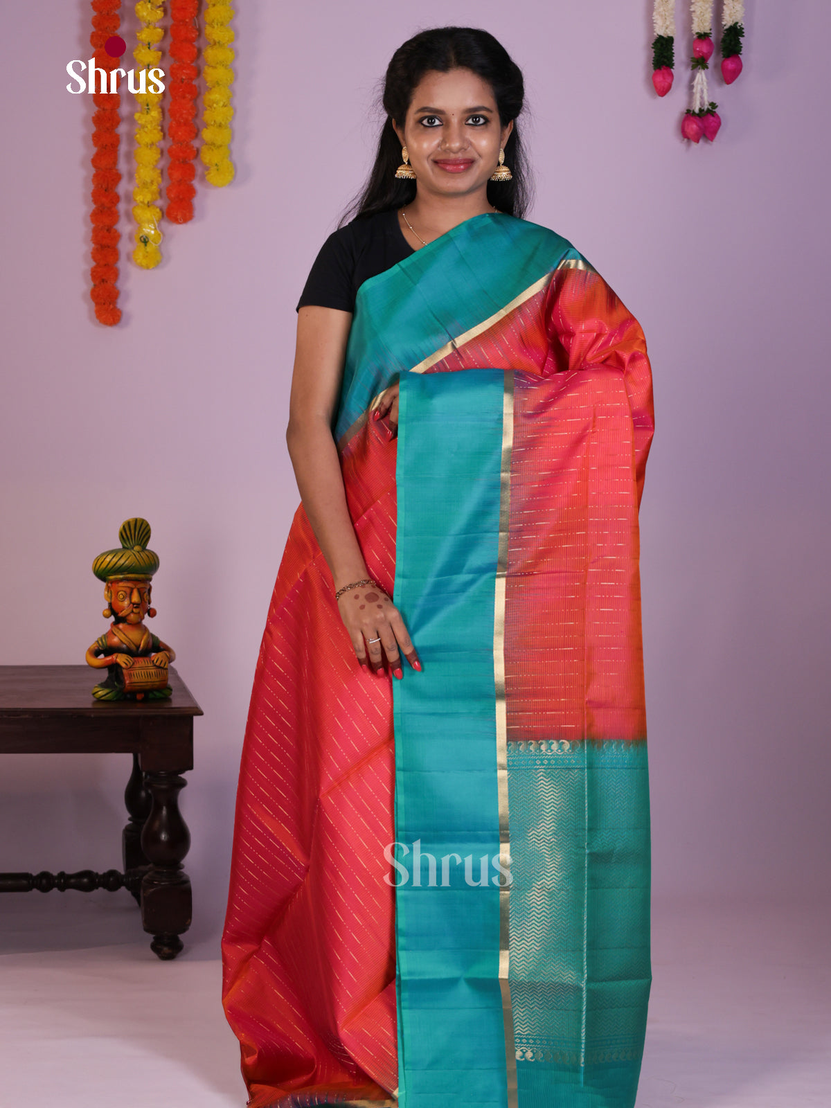 DLS16197 - Soft Silk (HR) Saree - Shop on Shrus.com