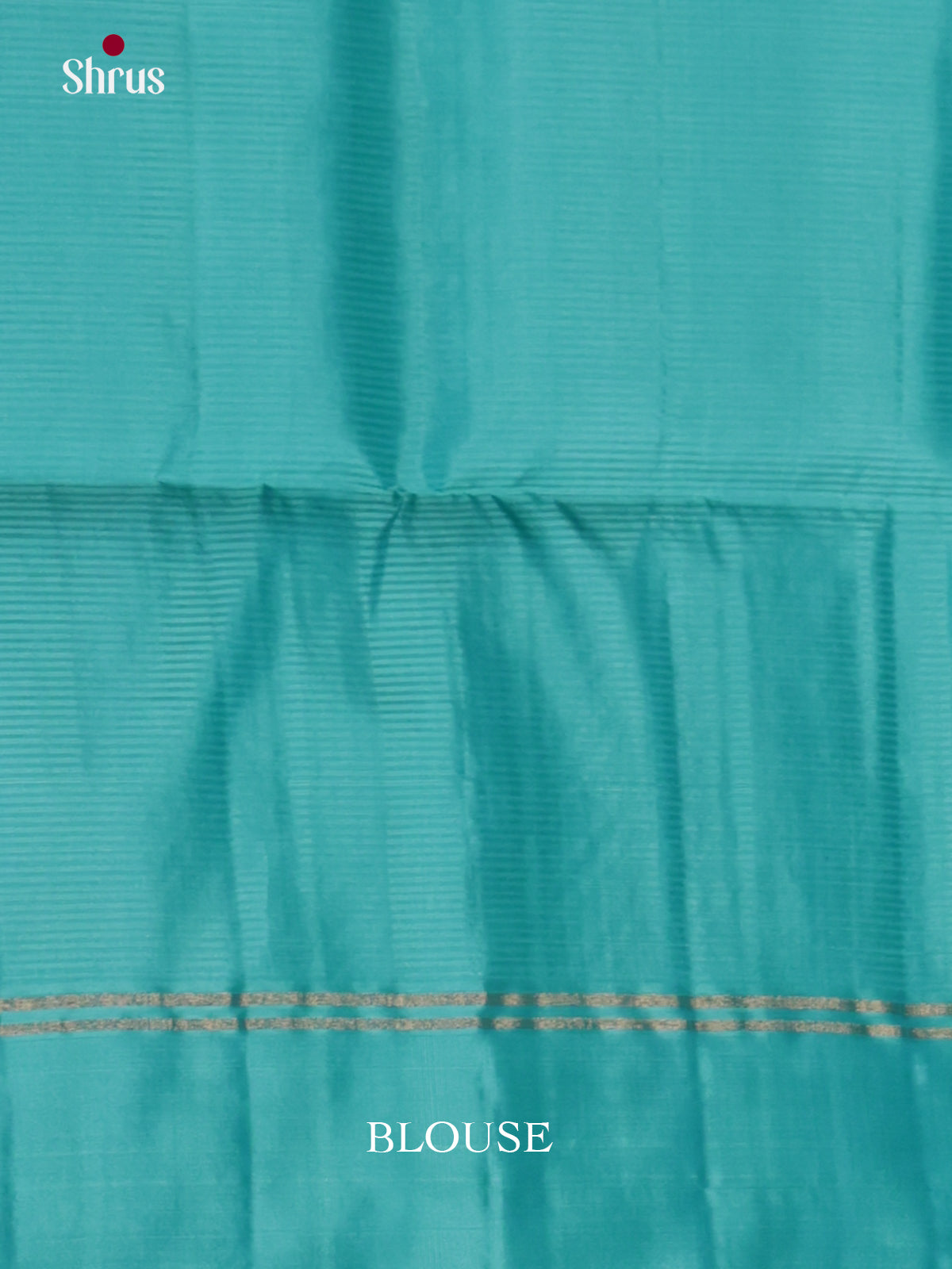 Elegant Rust & Blue Soft Silk Saree with zari stripes & Brocade pallu - Shop on Shrus.com