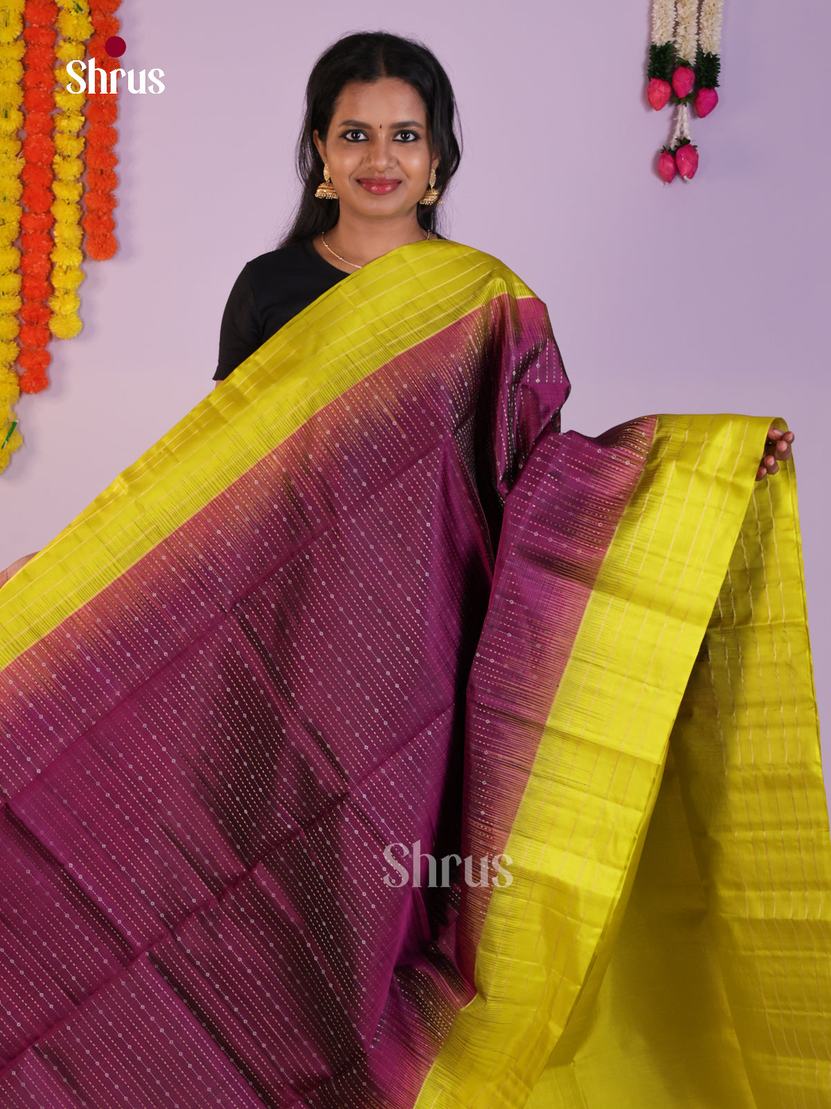 DLS16209 - Soft Silk (HR) Saree - Shop on Shrus.com