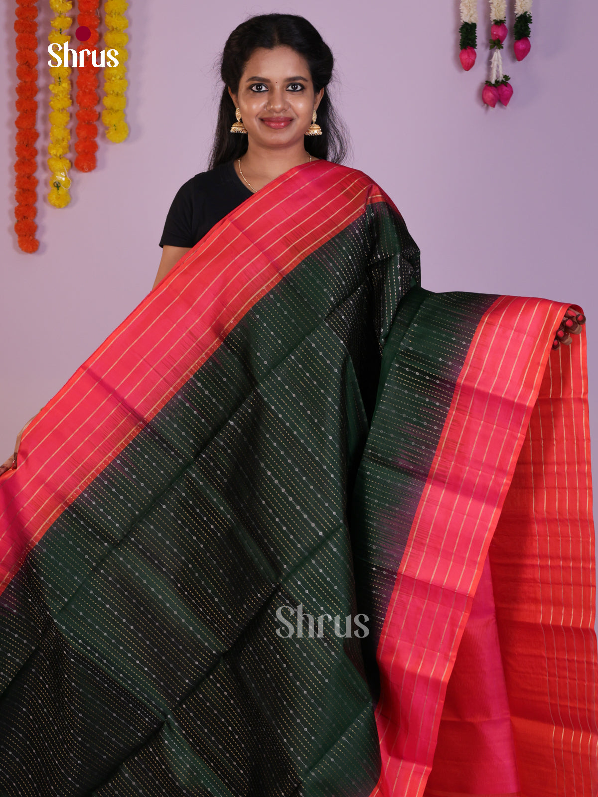 DLS16214 - Soft Silk (HR) Saree - Shop on Shrus.com