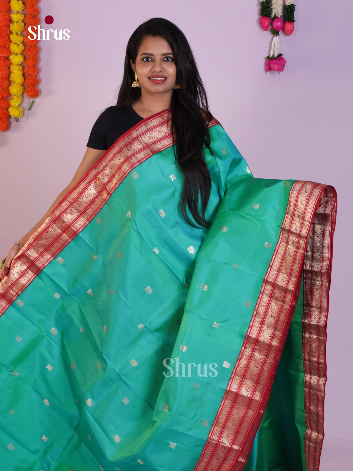 DLS16234 - Kanchipuram Korvai Butta Saree