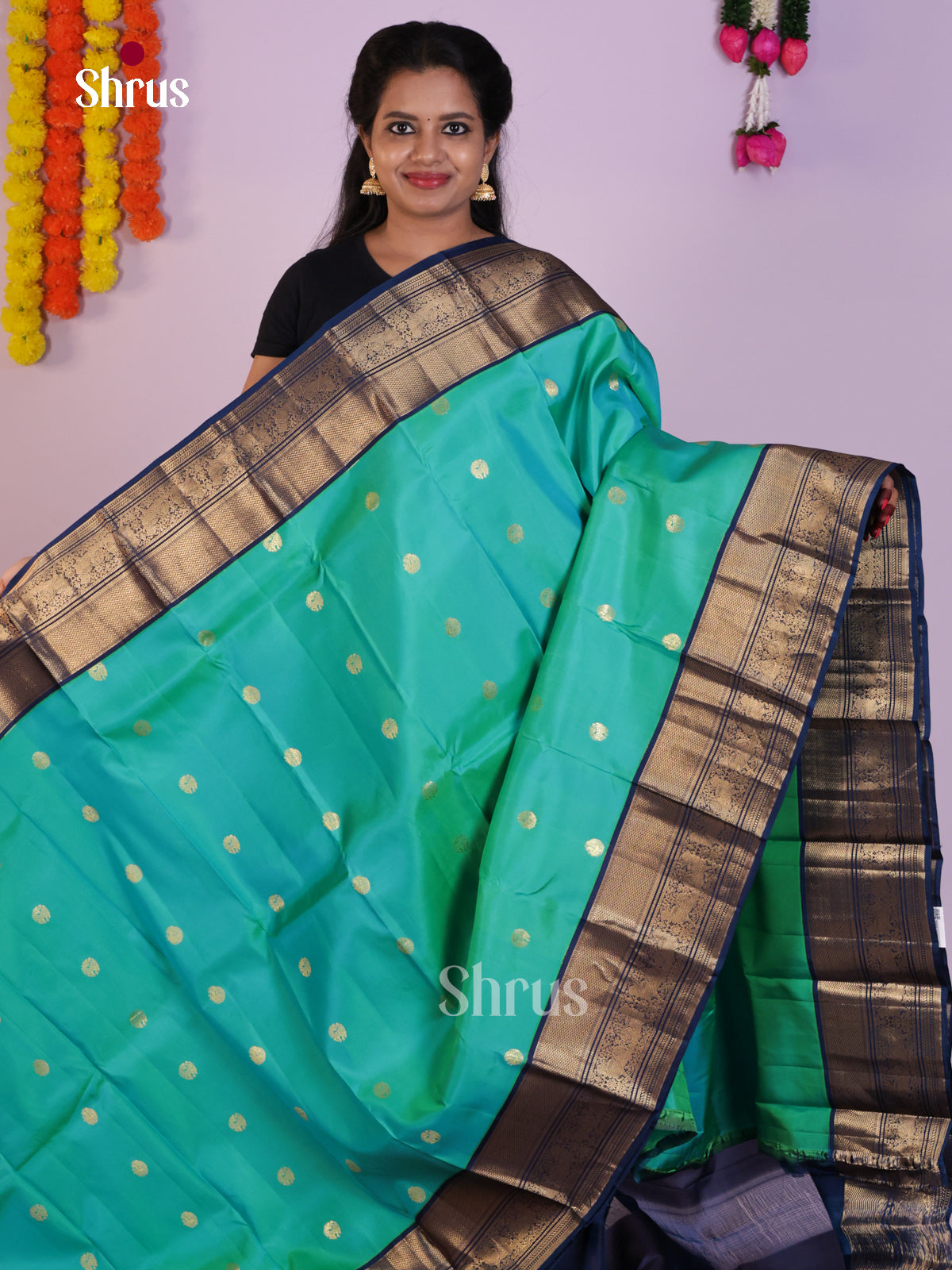 DLS16245 - Kanchipuram Korvai Butta Saree
