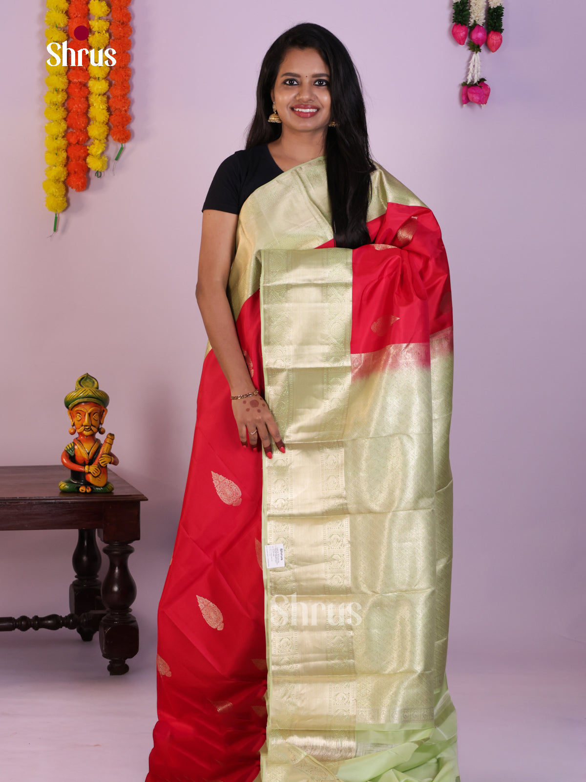 DLS16254 - Kanchipuram Korvai Butta Saree
