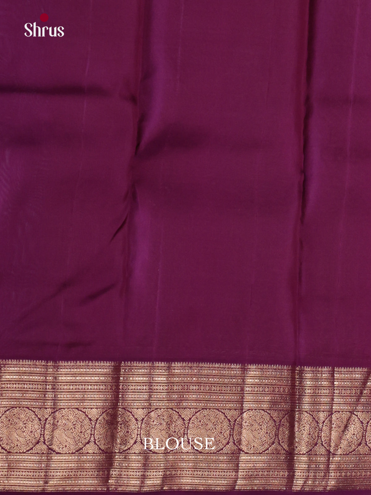 Yellow Kanjivaram Silk Saree With Gold Buttas & Purple Zari Pallu