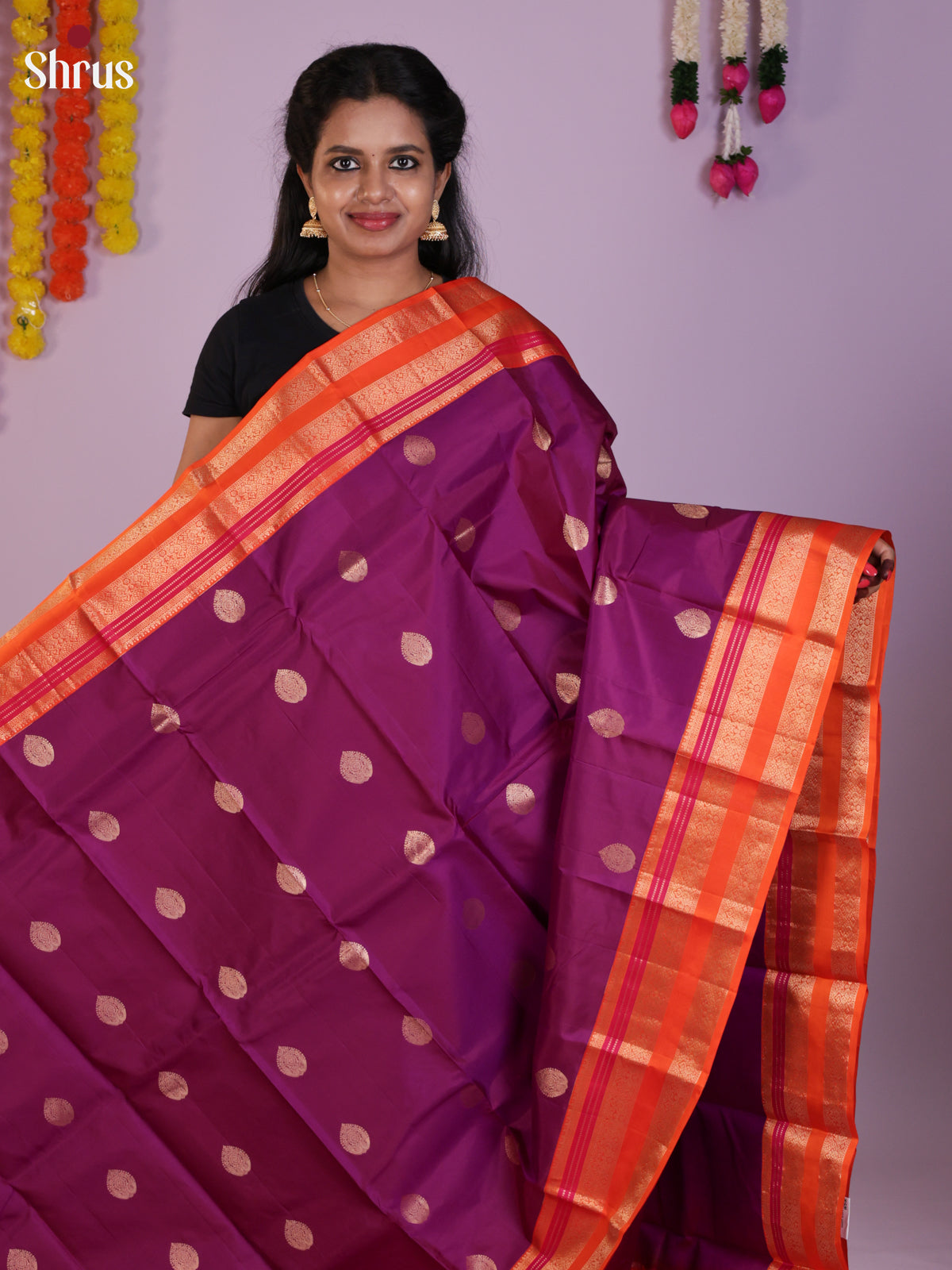 DLS16270 - Kanchipuram Korvai Butta Saree