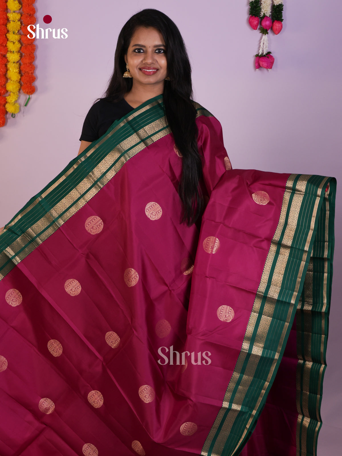 DLS16276 - Kanchipuram Korvai Butta Saree