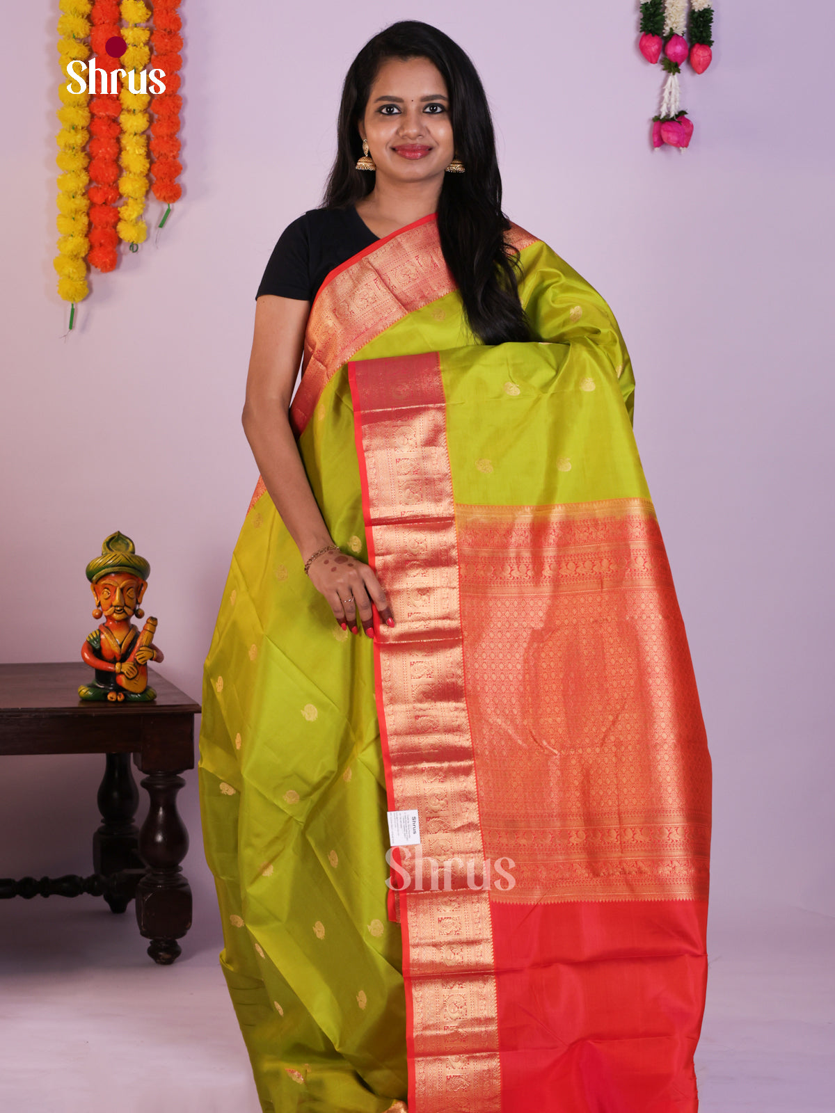 DLS16281 - Kanchipuram Korvai Butta Saree