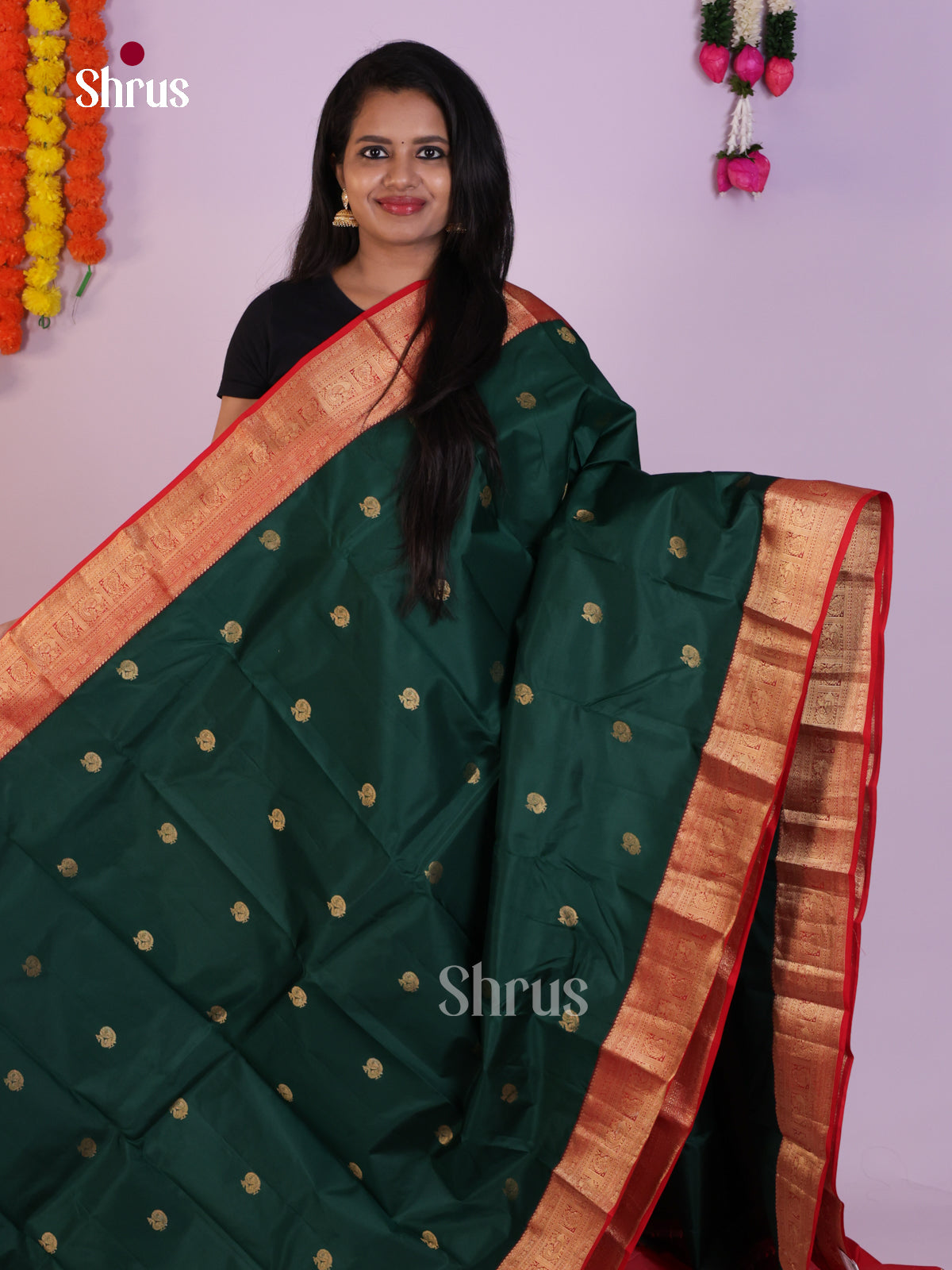 DLS16282 - Kanchipuram Korvai Butta Saree