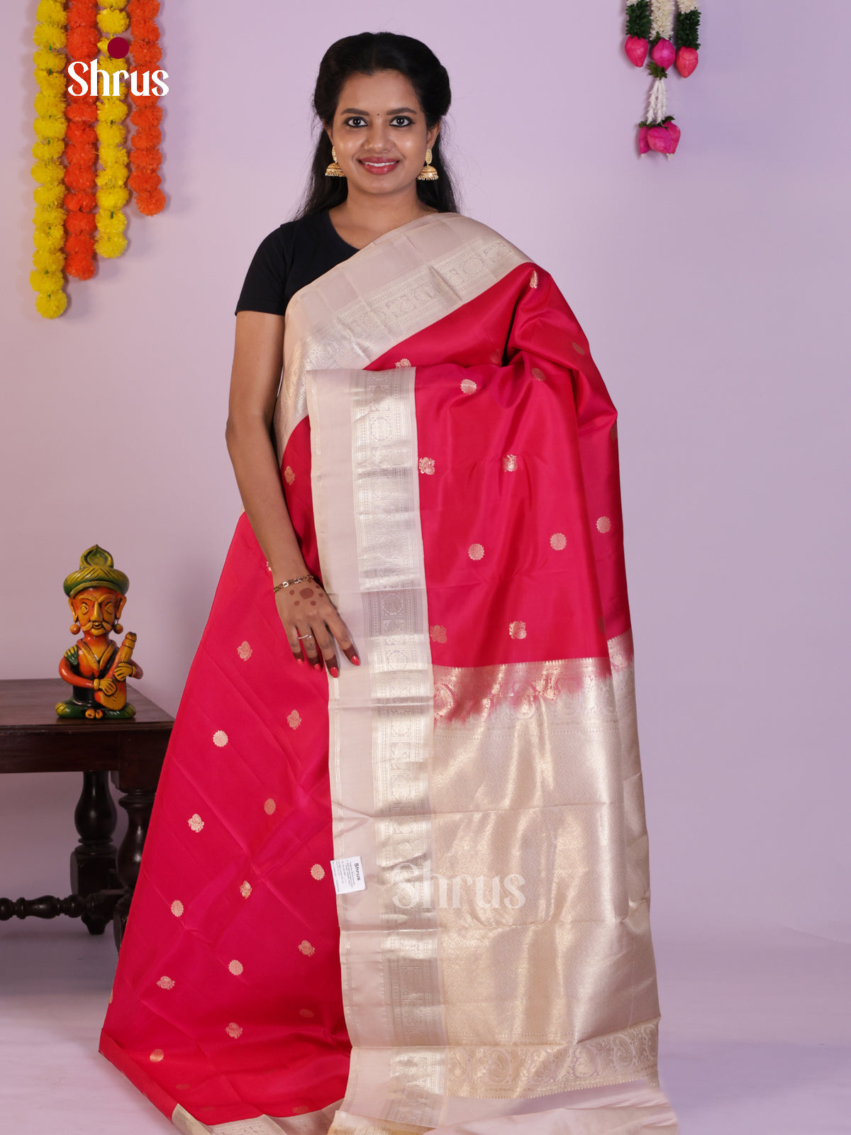 DLS16284 - Kanchipuram Korvai Butta Saree
