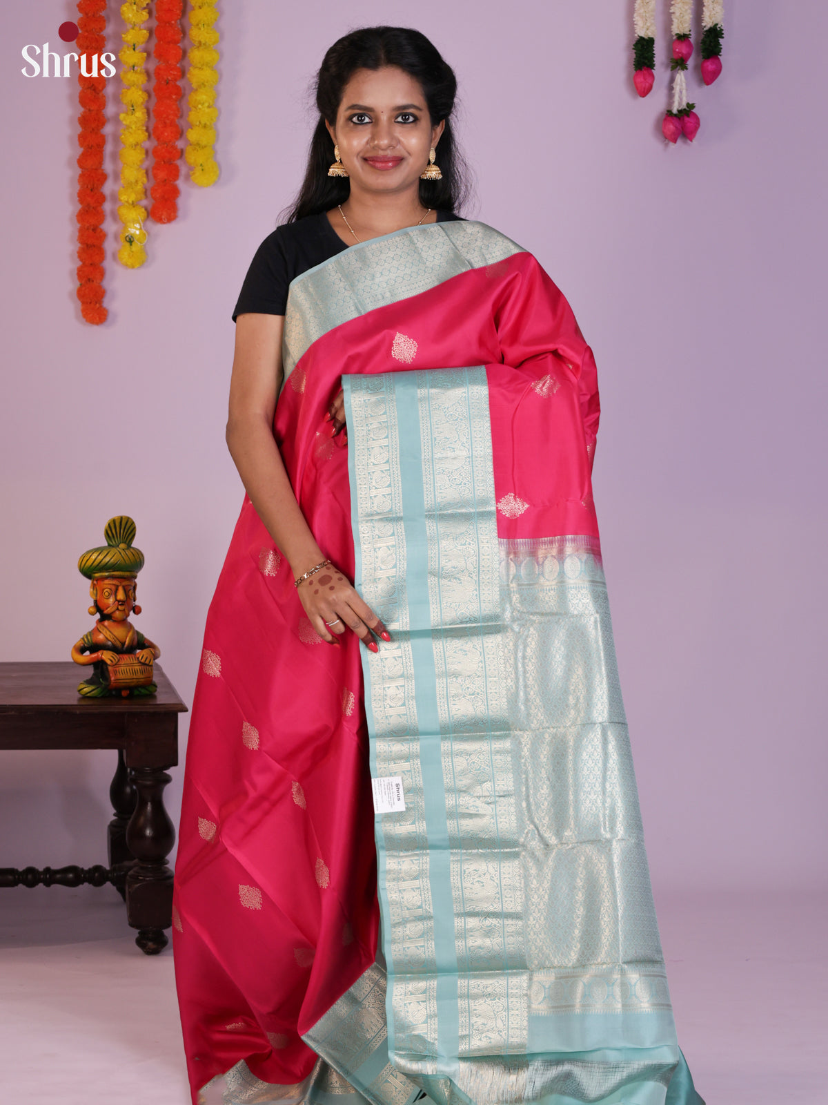 DLS16285 - Kanchipuram Korvai Butta Saree