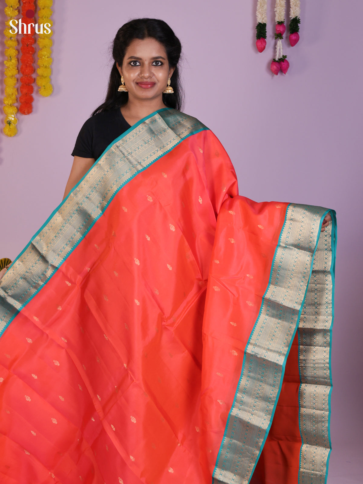 DLS16288 - Kanchipuram Korvai Butta Saree