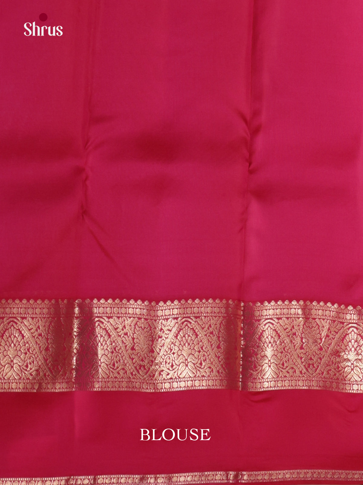 Classic Red Bridal Saree With Golden Floral Buttas & Rettaipet Zari Border