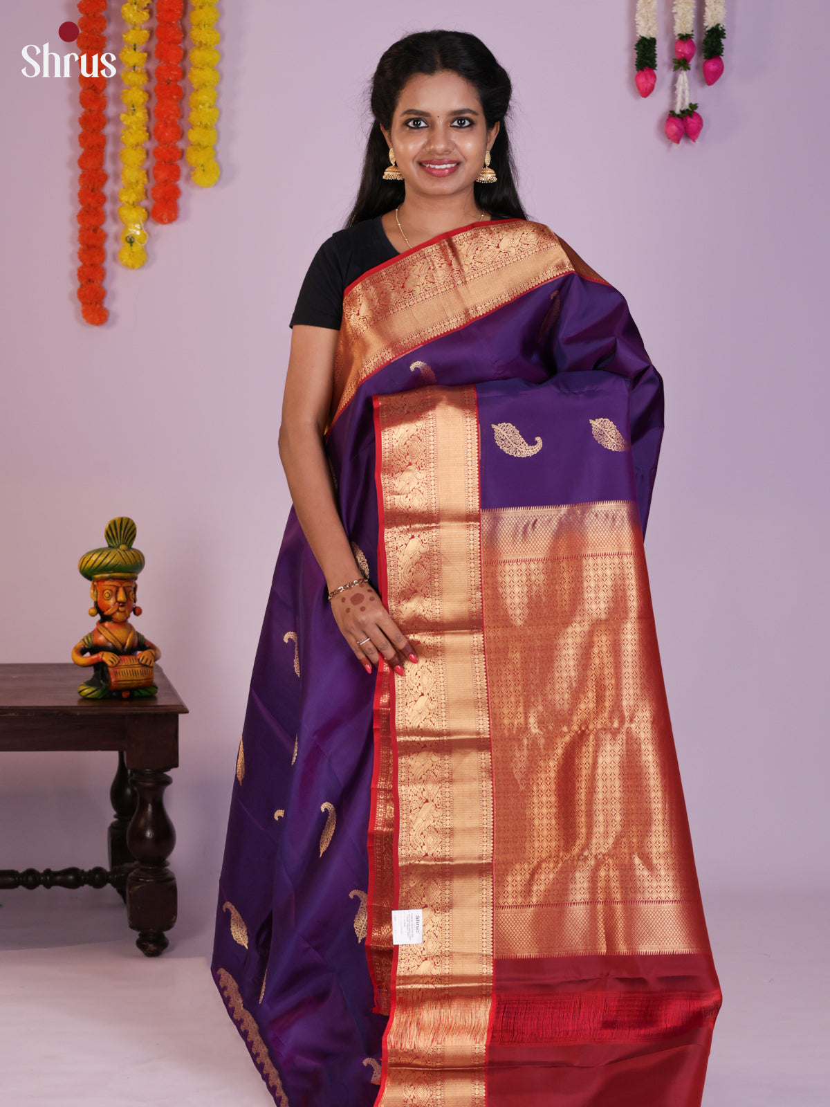 DLS16313 - Kanchipuram Korvai Butta Saree