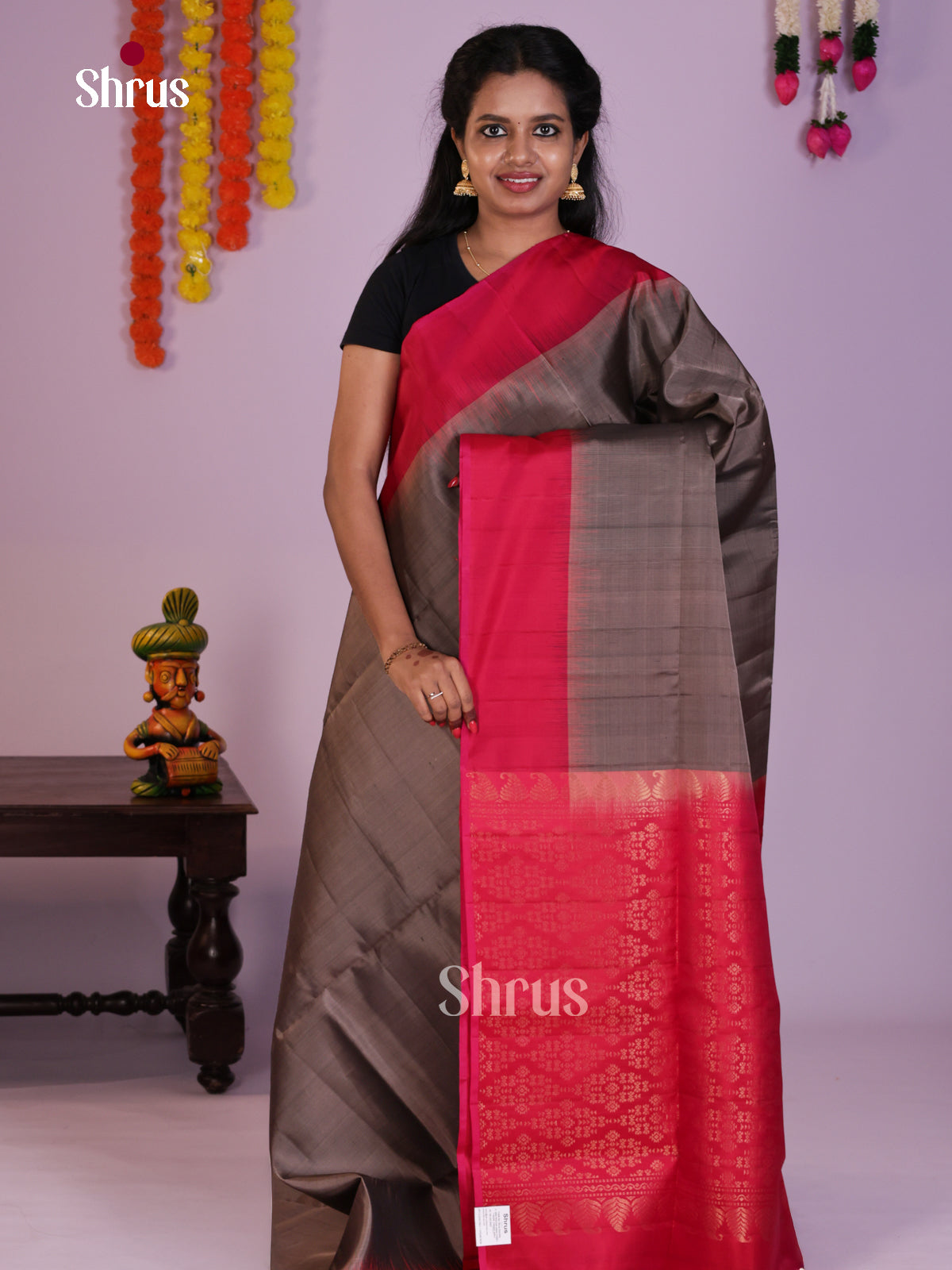 DLS17007 - Soft Silk (LR) Saree - Shop on Shrus.com