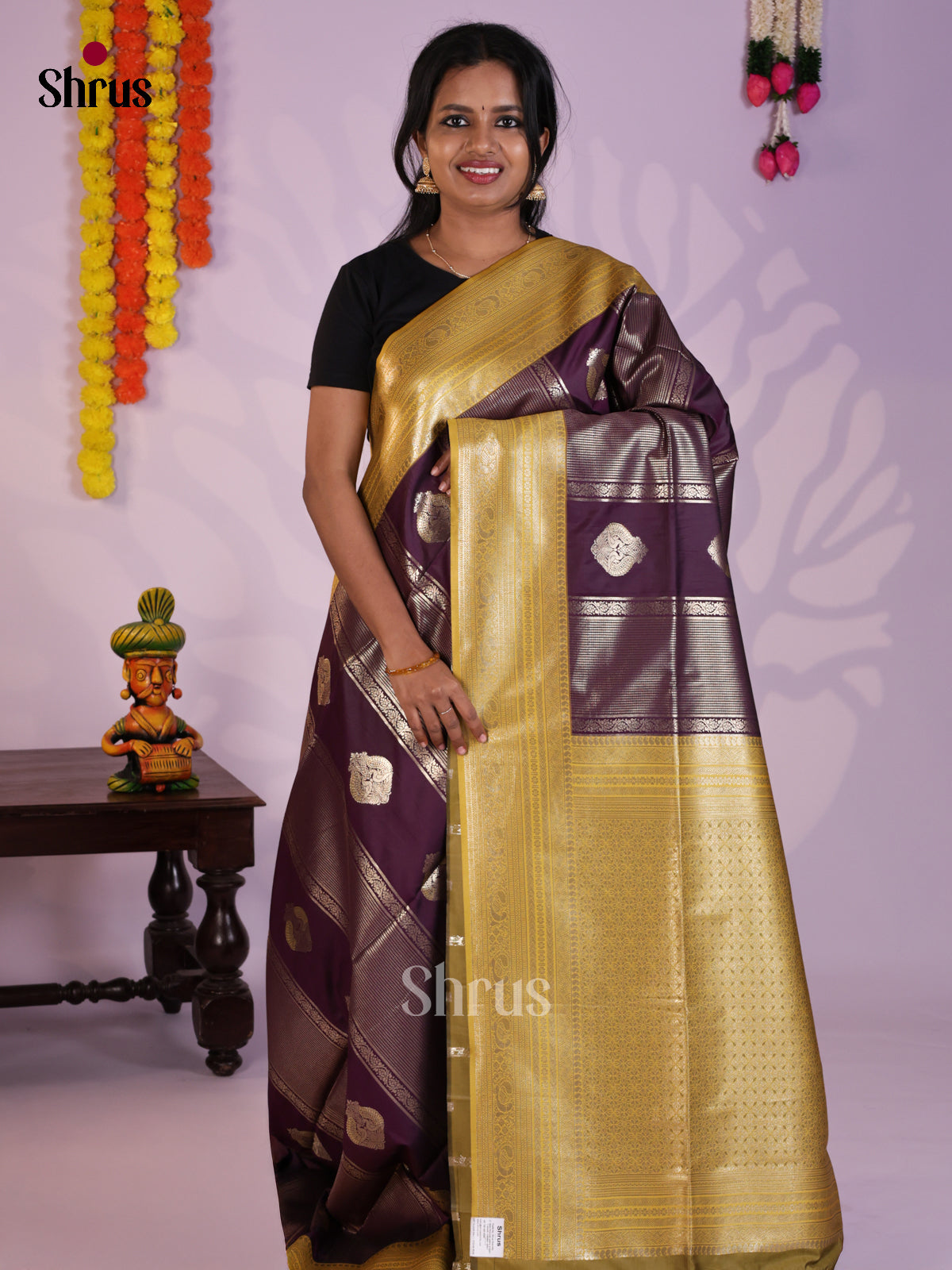 DLS18010 - Semi Softsilk Saree - Shop on Shrus.com