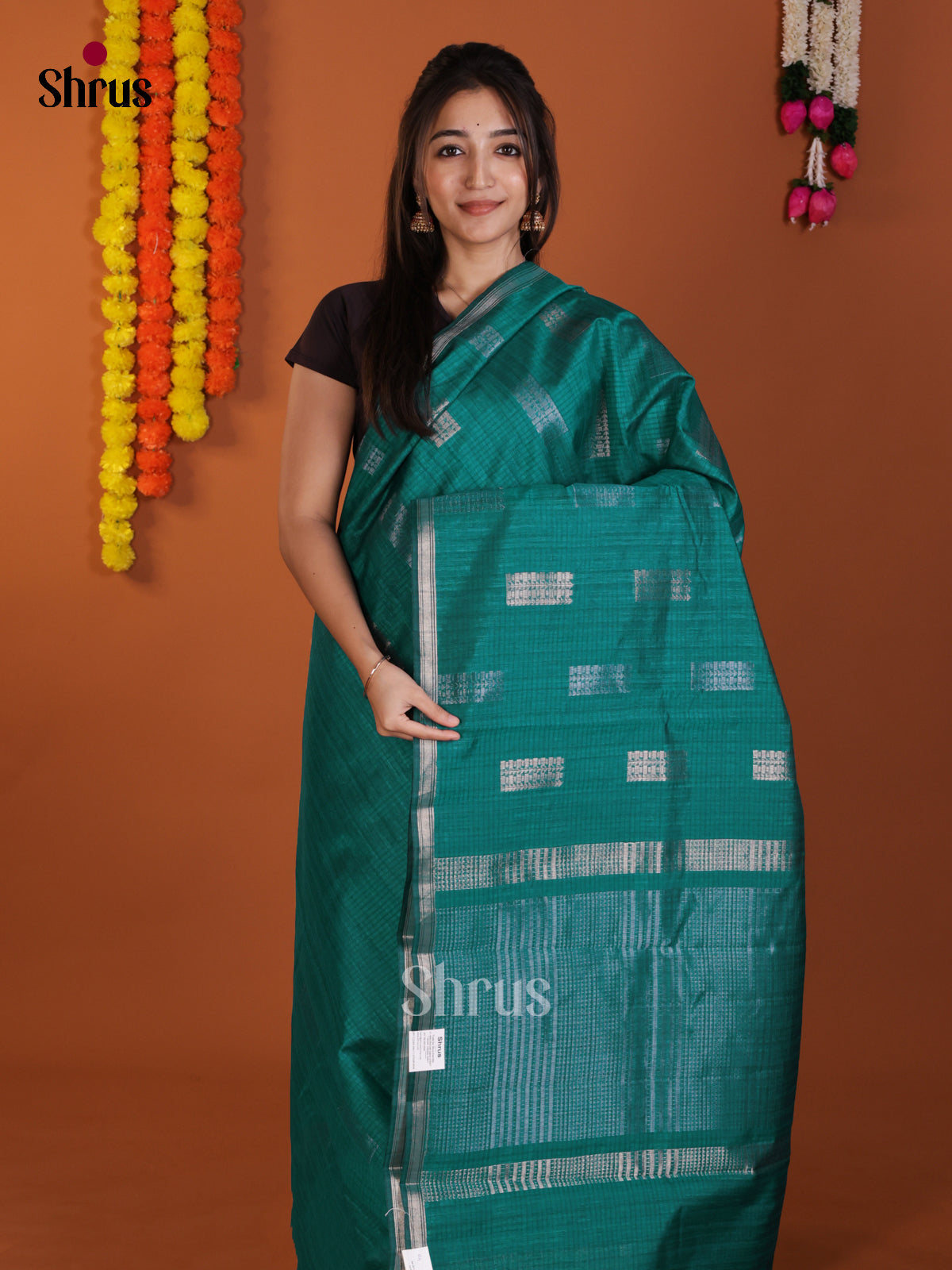DLS18080 - Semi Jute Saree - Shop on Shrus.com