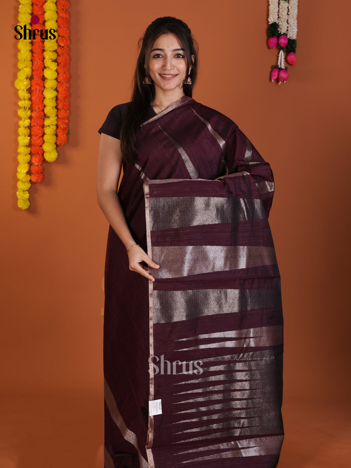 DLS18106 - Semi Jute Saree - Shop on Shrus.com