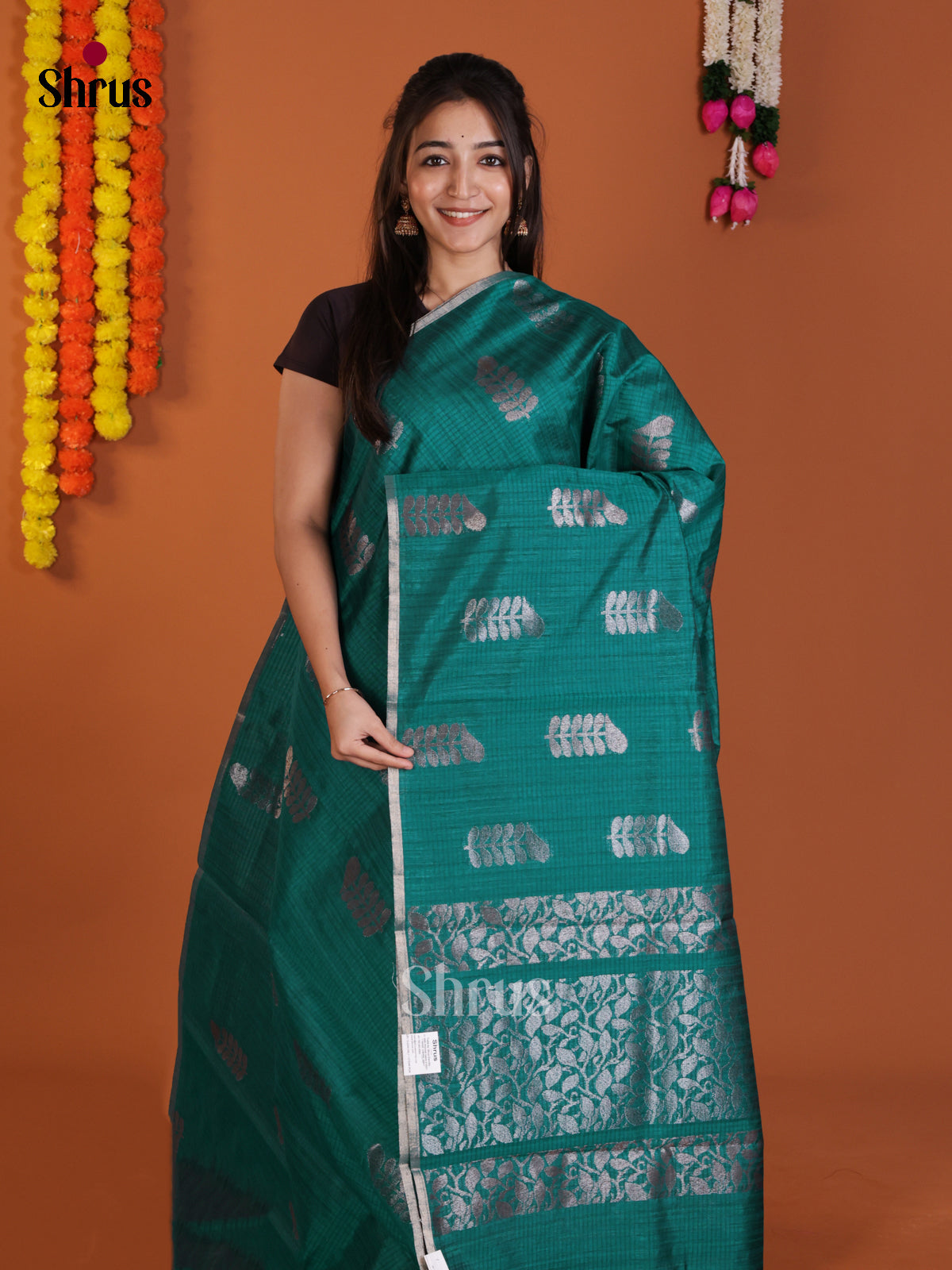 DLS18119 - Semi Jute Saree - Shop on Shrus.com