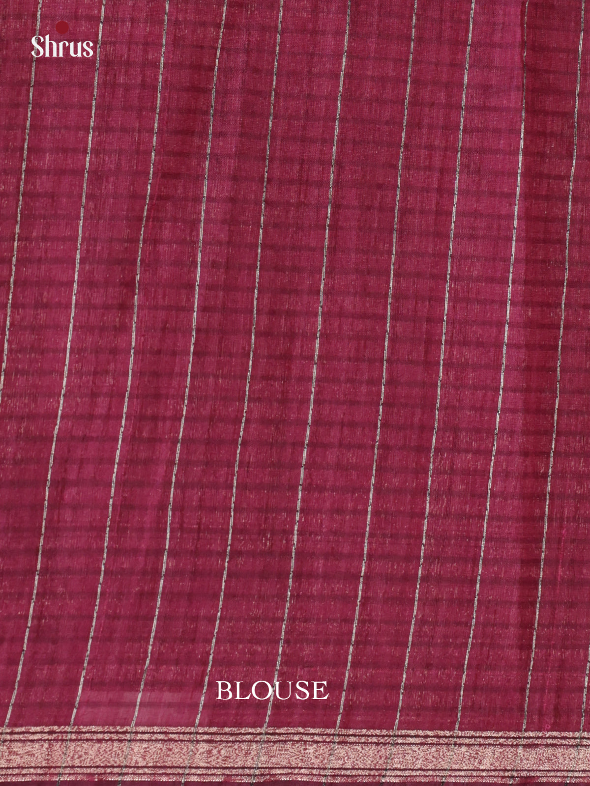 Maroon - Semi Jute Saree - DLS19006 - Shop on Shrus.com