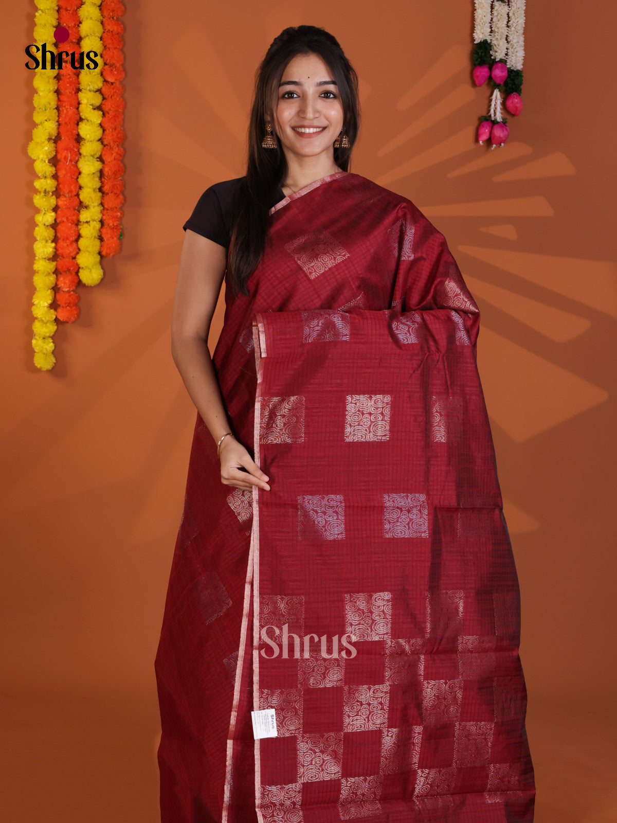 DLS19011 - Semi Jute Saree - Shop on Shrus.com
