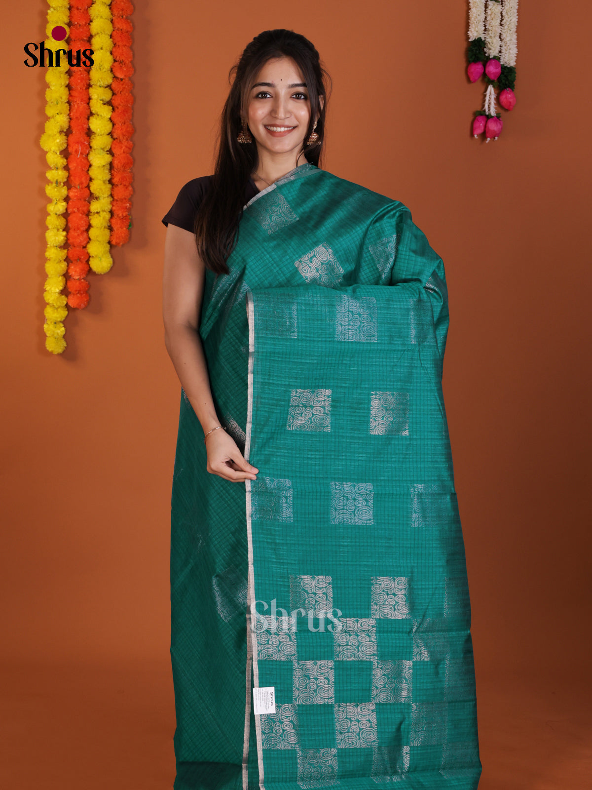 DLS19012 - Semi Jute Saree - Shop on Shrus.com