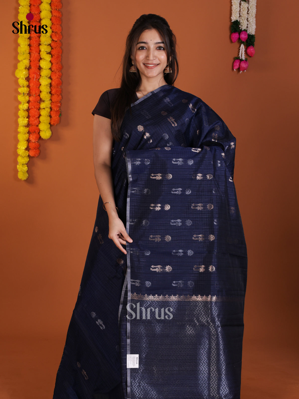DLS19027 - Semi Jute Saree - Shop on Shrus.com