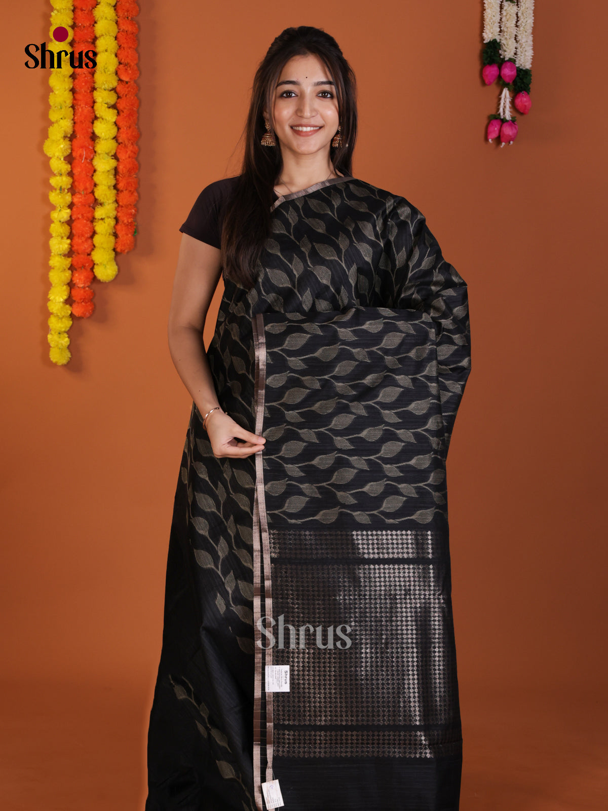 DLS19041 - Semi Jute Saree - Shop on Shrus.com