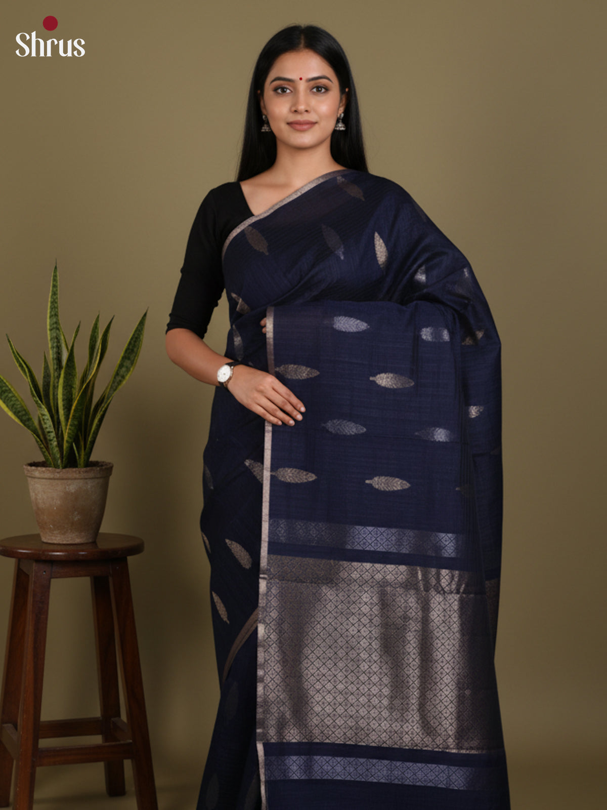 DLS19068 - Semi Jute Saree - Shop on Shrus.com