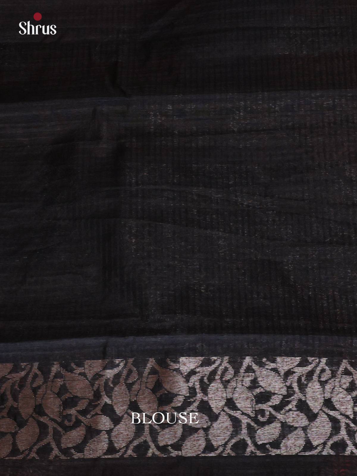 Black - Semi Jute Saree- DLS19114